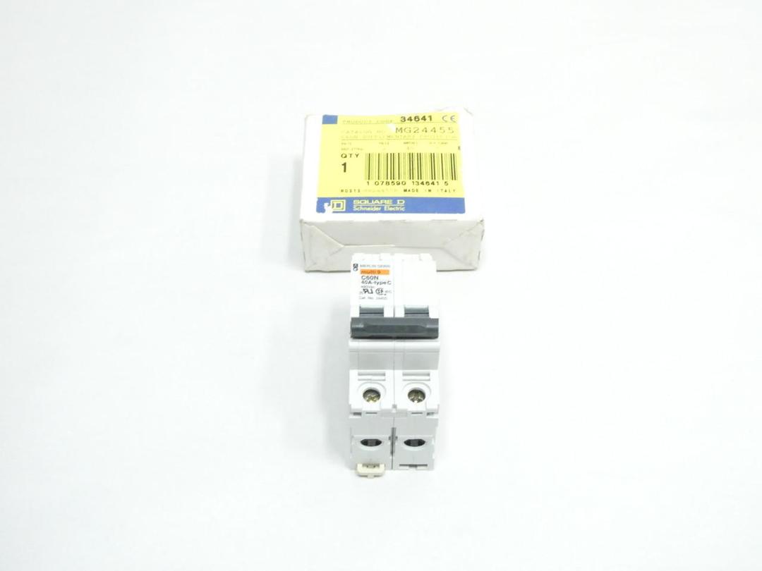 SQUARE D MG24455 MINIATURE CIRCUIT BREAKER 2P 40A AMP 480V-AC