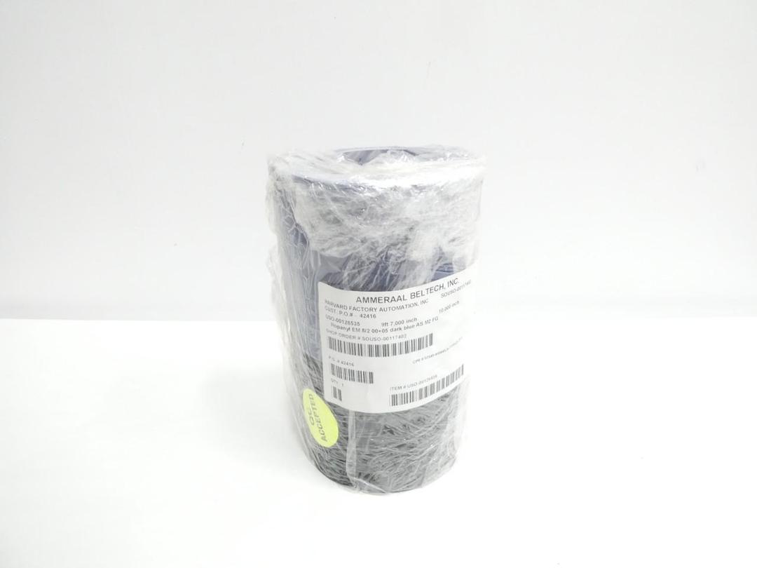 AMMERAAL BELTECH EM 8/2 00+05 DARK BLUE CONVEYOR BELT 9FT-7IN 10IN