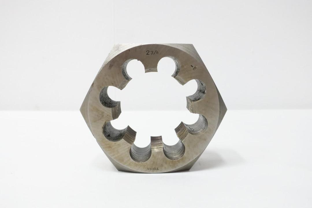 WIDELL 2 3/4-8 HEX DIE 2-3/4IN