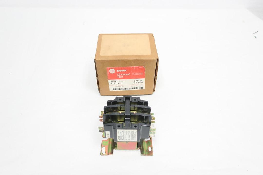 TRANE CTR-0522 AC CONTACTOR 24V-AC 30A AMP 7-1/2HP