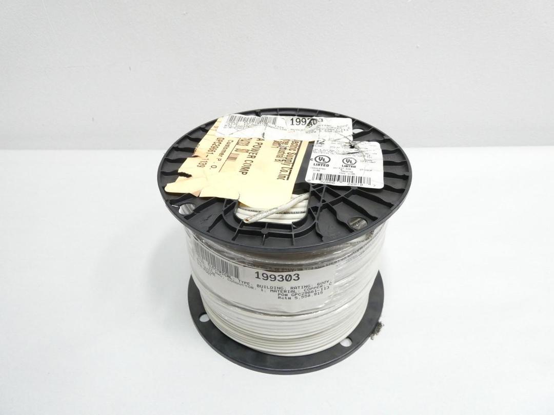 SOUTHWIRE E51583F WHITE MACHINE TOOL WIRE 12AWG 500FT 600V-AC