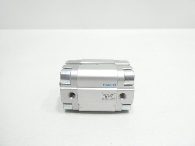 FESTO ADVU-20-15-P-A DOUBLE ACTING COMPACT PNEUMATIC CYLINDER 20MM 15MM 145PSI