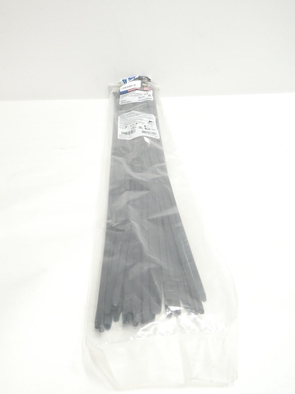 PACK OF 50 THOMAS&BETTS TY529MX TY-RAP WEATHER RESISTANT CABLE TIE 30IN X 0.27IN