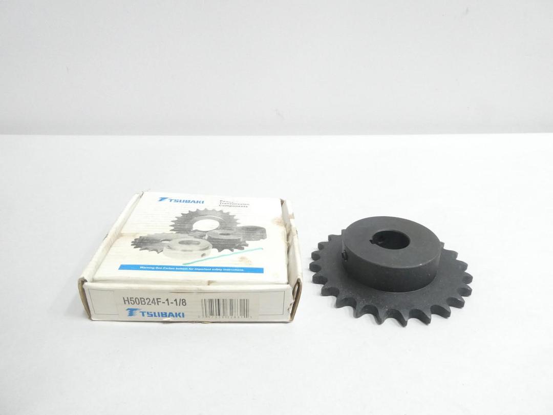 TSUBAKI H50B24F-1-1/8 SINGLE ROLLER CHAIN SPROCKET 1-1/8IN 24T