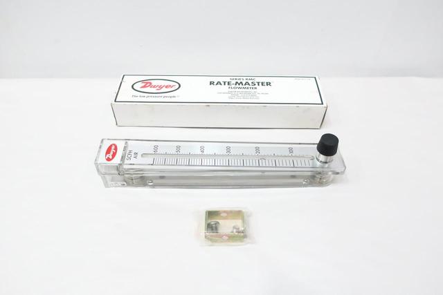 DWYER RMC-105-SSV RATE-MASTER VARIABLE AREA FLOW METER 50-600SCFH 1/2IN NPT