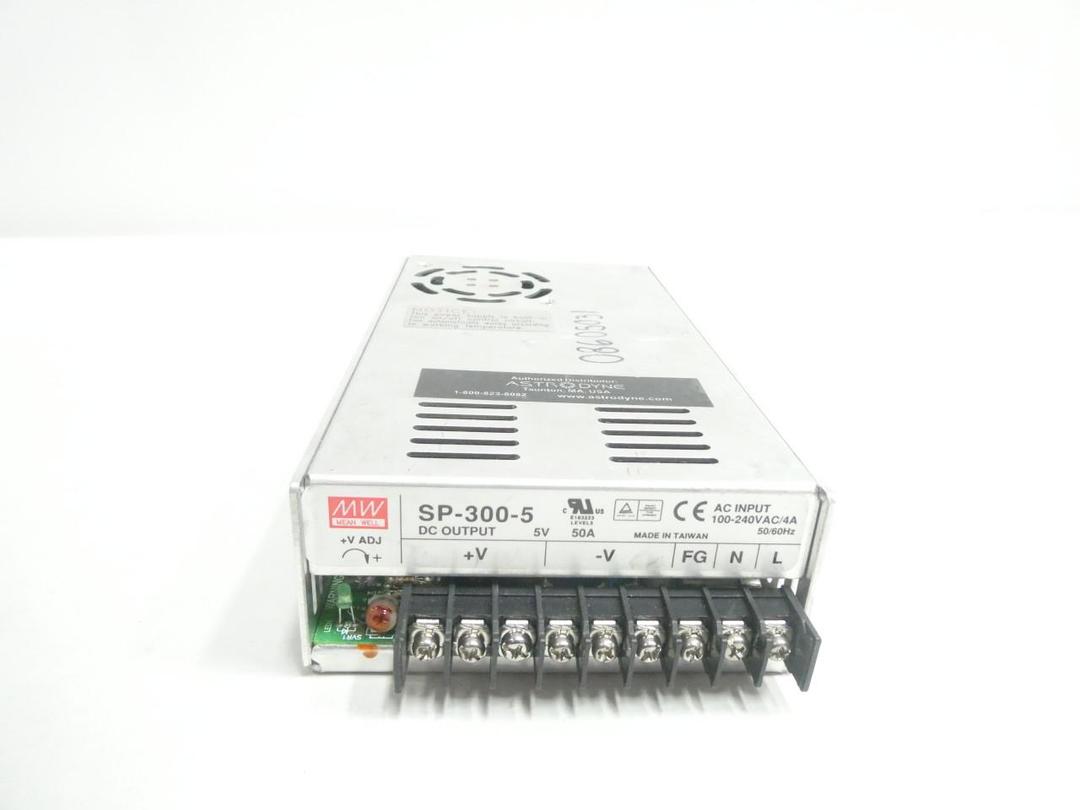 MEAN WELL SP-300-5 POWER SUPPLY 100-240V-AC 50A AMP 5V-DC