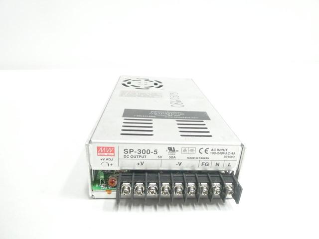 MEAN WELL SP-300-5 POWER SUPPLY 100-240V-AC 50A AMP 5V-DC