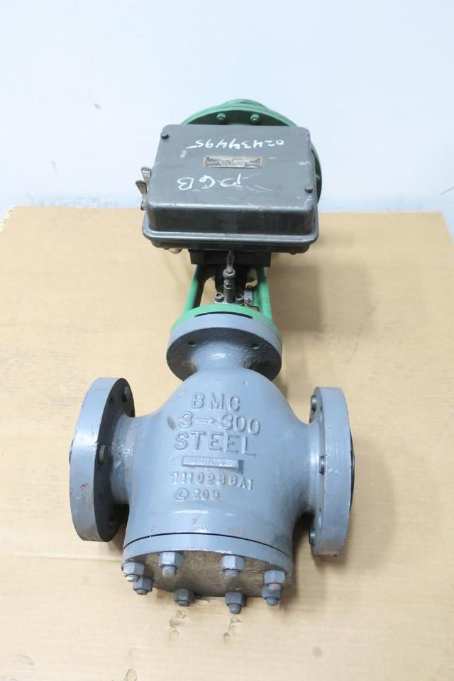 BAILEY METER COMPANY BMC XFBD PNEUMATIC STEEL FEEDWATER CONTROL VALVE 3IN 300