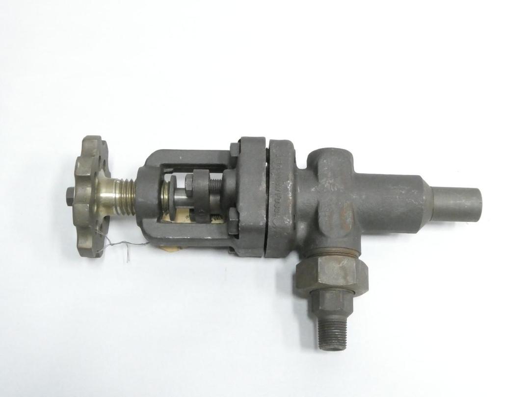 JERGUSON 74 MANUAL STEEL THREADED GAGE VALVE 1/2IN X 1/4IN NPT