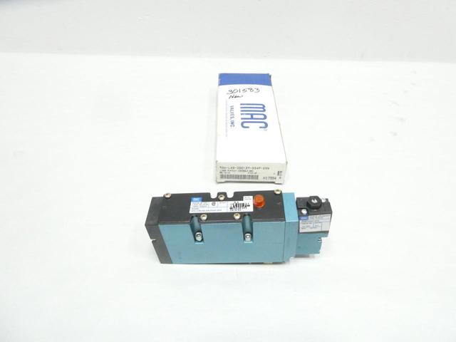 MAC 93A-LAB-000-DM-DDAP-2DN PNEUMATIC SOLENOID VALVE 24V-DC 30-120PSI
