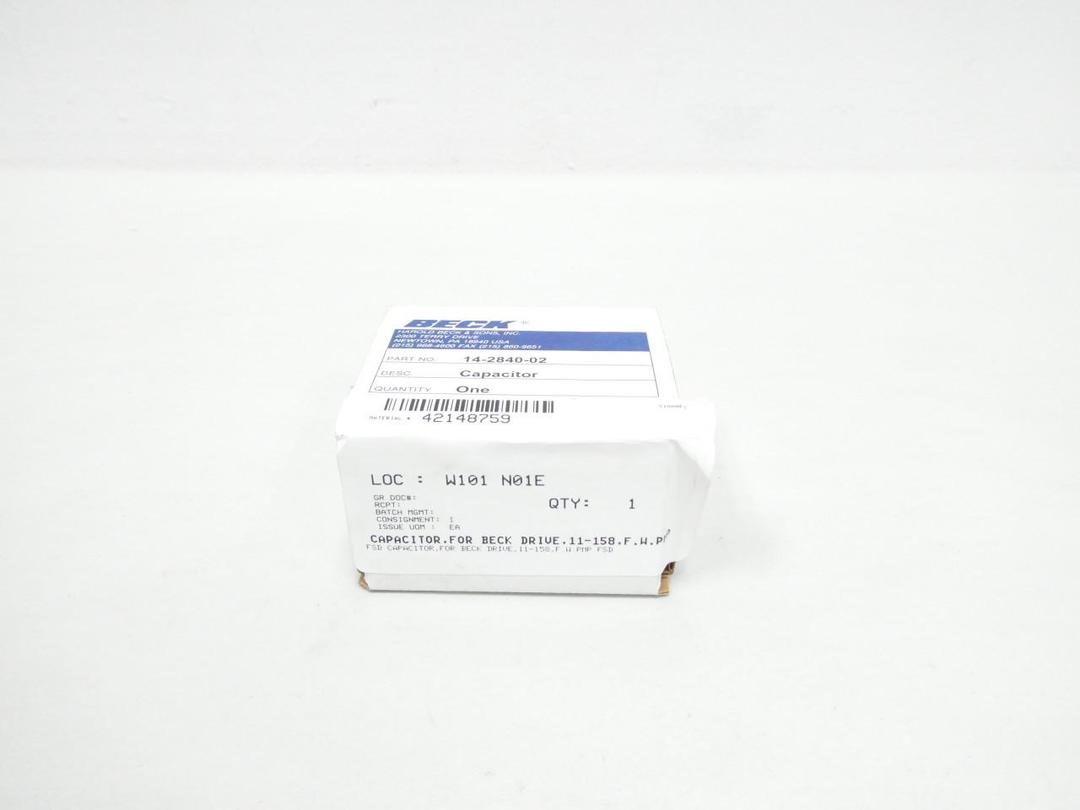 BECK 14-2840-02 CAPACITOR 2MF 370V-AC