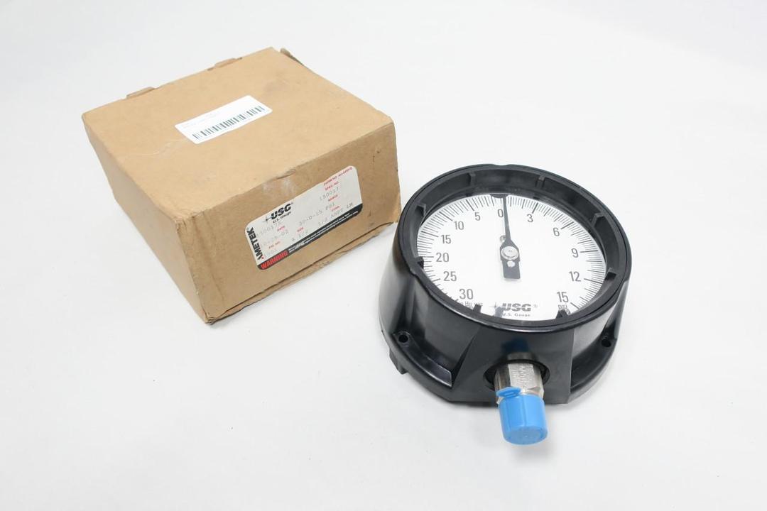 AMETEK 1981 150017 PRESSURE GAUGE 30-0-15PSI 4-1/2IN 1/2IN NPT