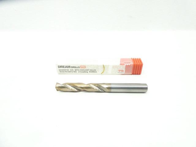 YG-1 DGN508100 CARBIDE DRILL BIT 5XD W/ COOLANT HOLES 10.0MM