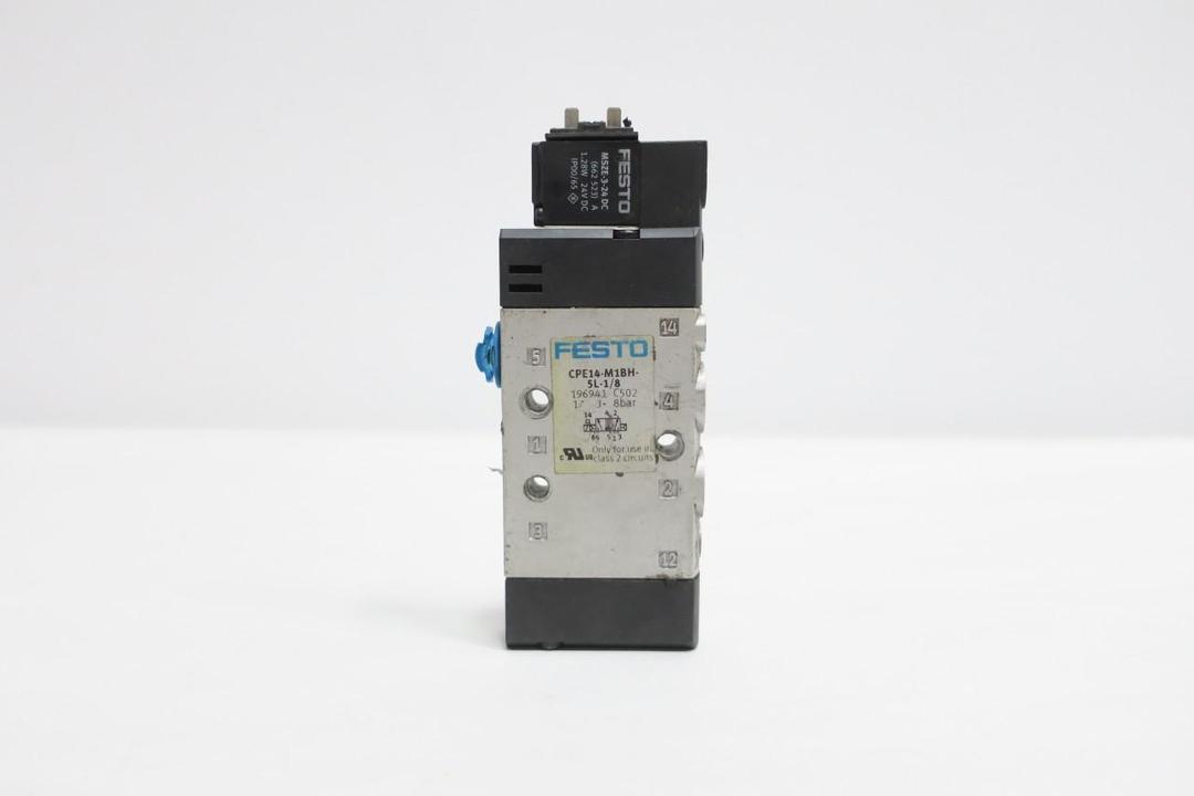 FESTO CPE14-M1BH-5L-1/8 PNEUMATIC SOLENOID VALVE 24V-DC 8BAR