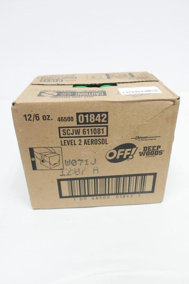 BOX OF 12 SC JOHNSON 01842 OFF! DEEP WOODS INSECT REPELLENT 6OZ