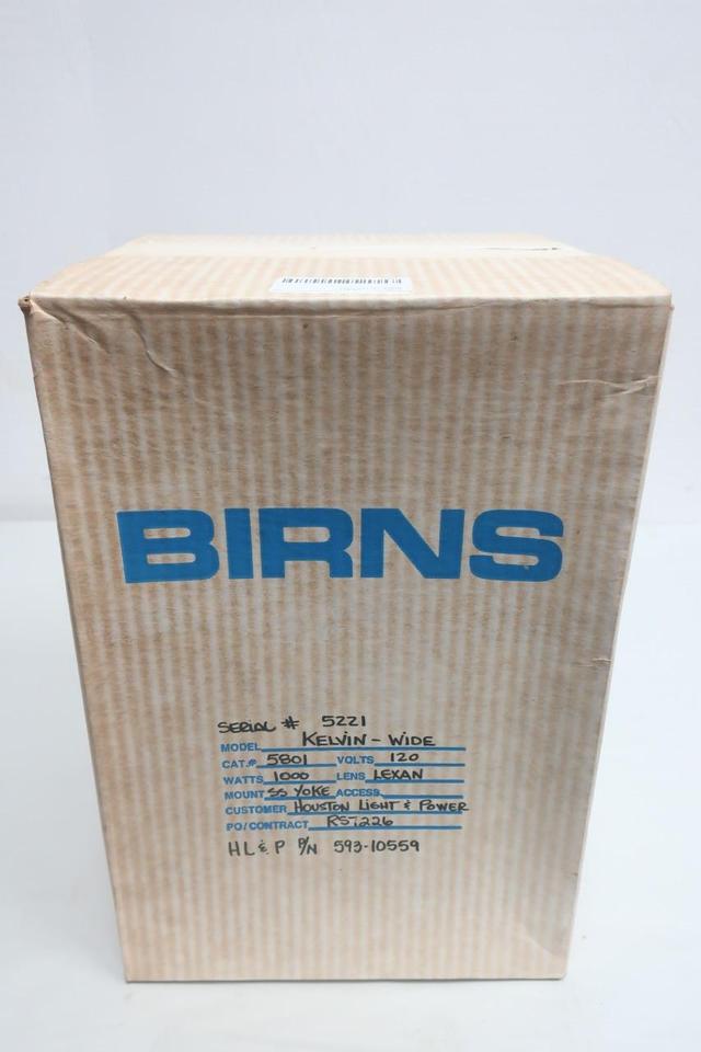 BIRNS 5801 KELVIN UNDERWATER FUEL POOL FLOOD LAMP 1000W 120V-AC