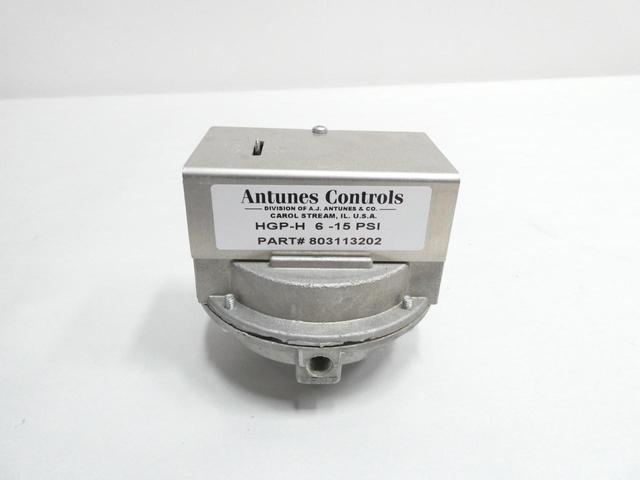 ANTUNES CONTROLS HGP-H PRESSURE SWITCH 6-15PSI