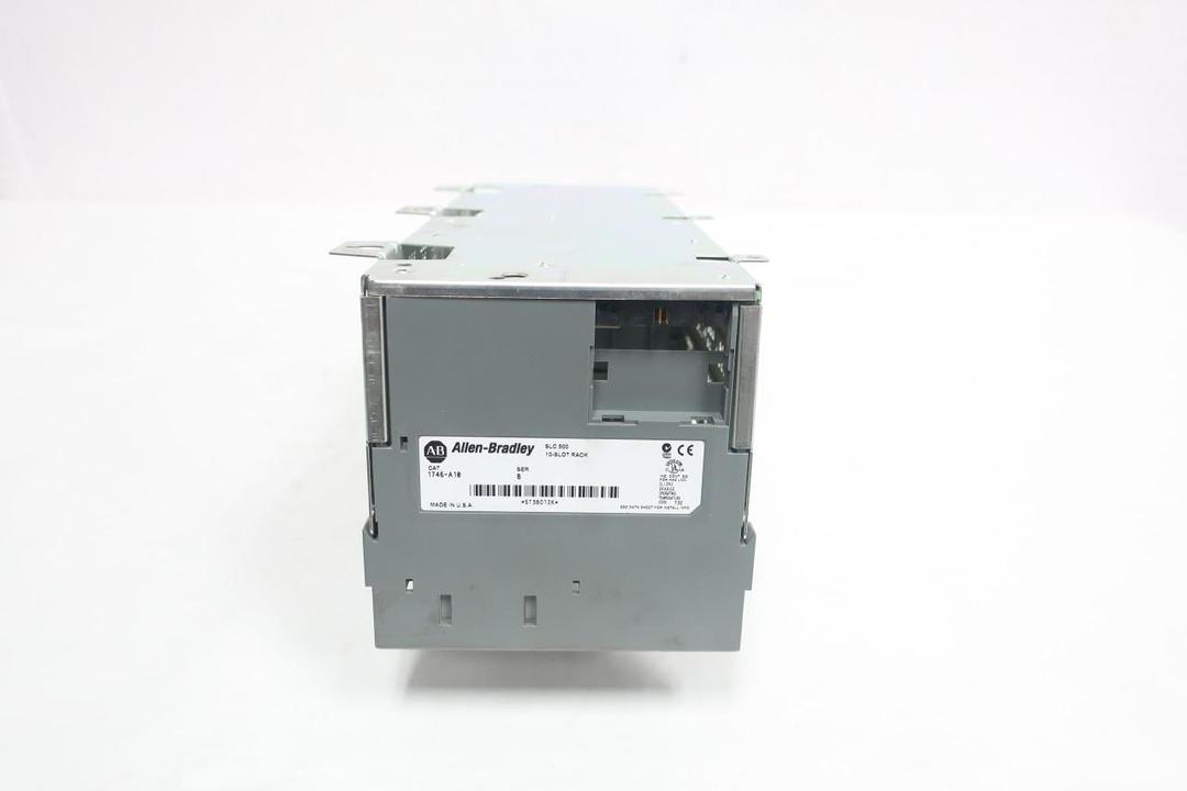 ALLEN BRADLEY 1746-A10 SLC 500 10-SLOT RACK CHASSIS MODULE SER B