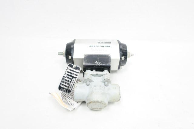 XOMOX 0366SF PNEUMATIC IRON PLUG VALVE 1IN NPT 300