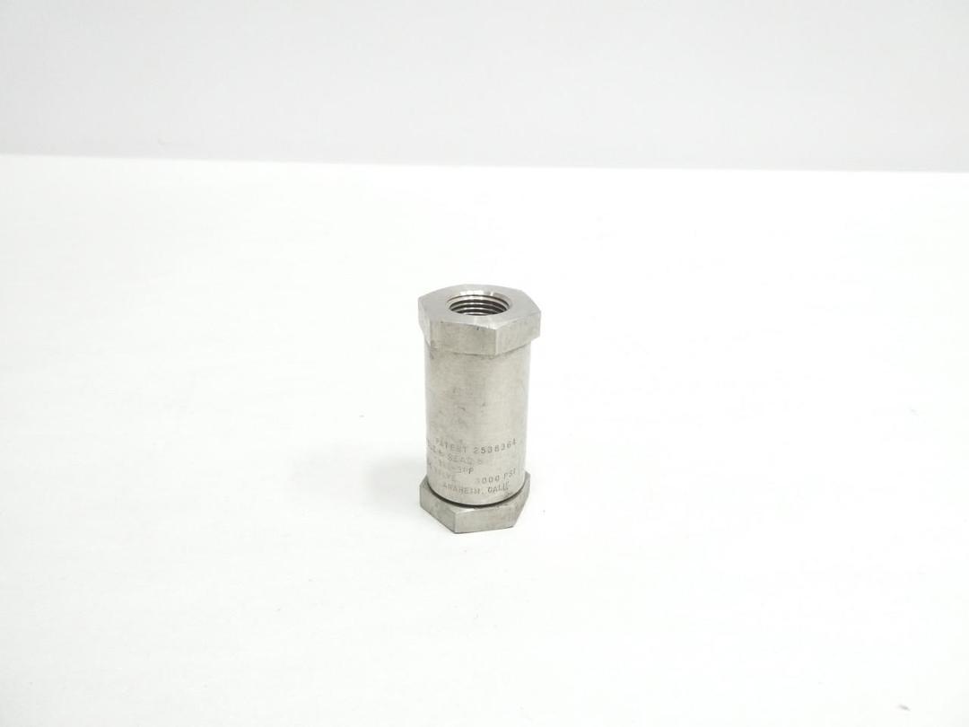 CIRCLE SEAL 232T-3PP STAINLESS CHECK VALVE 3/8IN NPT