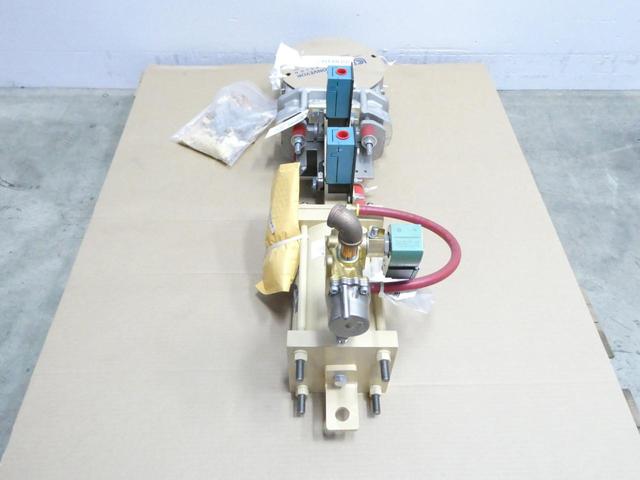 UNITED CONVEYOR UCC 40D PNEUMATIC ALUMINUM FLANGED KNIFE GATE VALVE 6IN 150