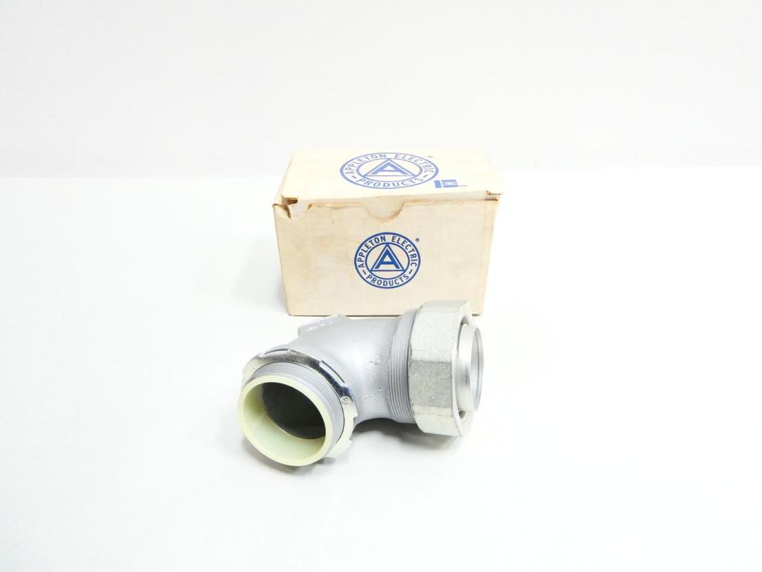 APPLETON STB-90200 LIQUIDTIGHT 90DEG IRON CONDUIT CONNECTOR 2IN