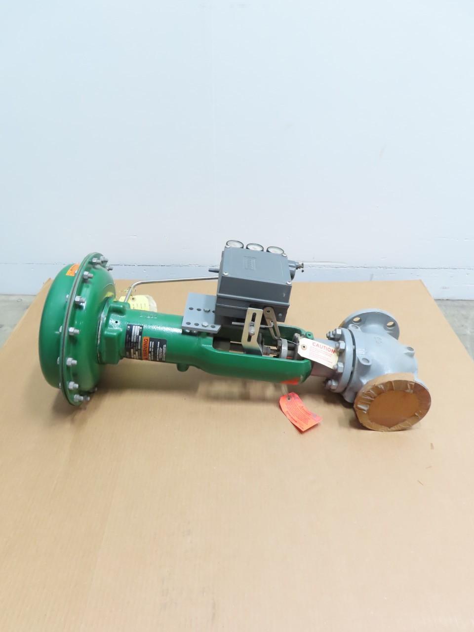 FISHER ED 667 SIZE 40 3582 PNEUMATIC STEEL FLANGED CONTROL VALVE 2IN 150