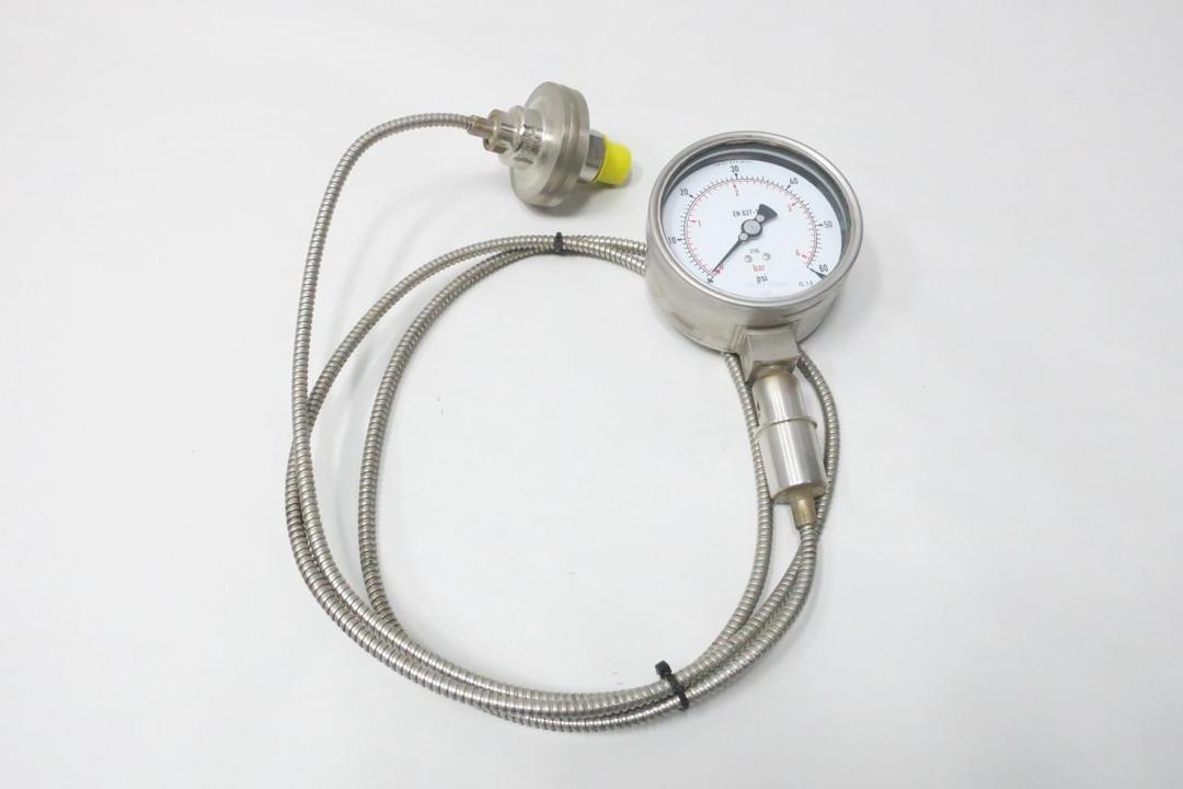 WIKA EN 837-1 PRESSURE GAUGE 4IN 0-60PSI