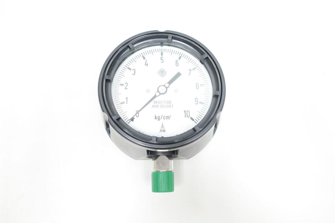 MCDANIEL CONTROLS MPB/SC AB11210 PRESSURE GAUGE 4-1/2IN 0-10KG/CM2 1/2IN NPT