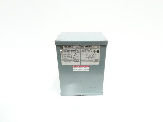 SQUARE D 2S67F TRANSFORMER 2KVA 190/200/208/20/380/400/416/440V-AC 110/220V-AC