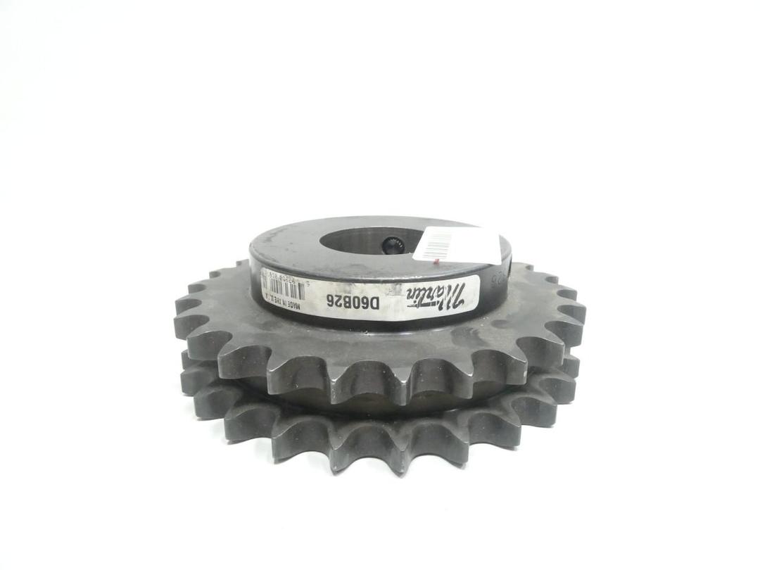 MARTIN D60B26 DOUBLE ROW ROLLER CHAIN SPROCKET 2IN 26T 3/4IN PITCH