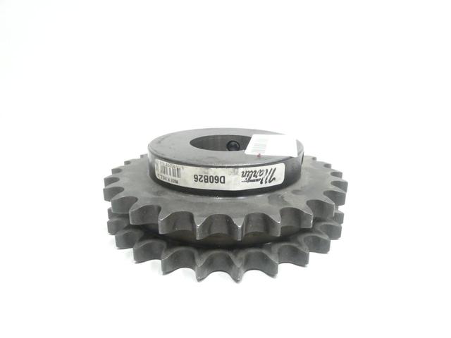 MARTIN D60B26 DOUBLE ROW ROLLER CHAIN SPROCKET 2IN 26T 3/4IN PITCH