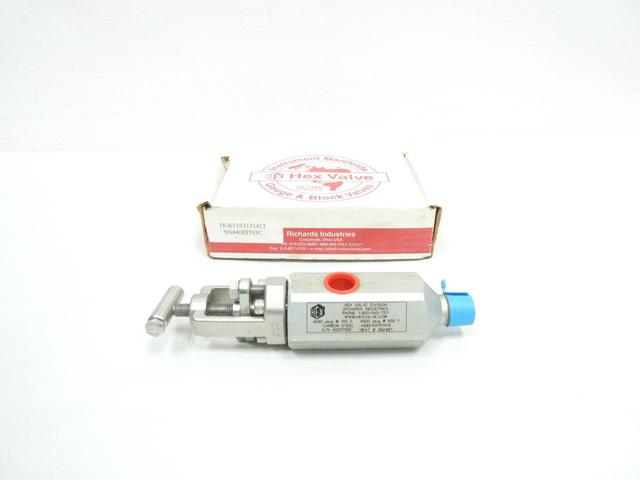HEX VALVE HG651S3131413 STEEL NEEDLE VALVE 6580PSI 1/2IN NPT