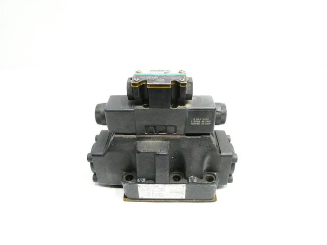 DOUBLE A QF-3-FF-10D1 QF-8-C-10B1 DIRECTIONAL CONTROL VALVE 5000PSI 120V-AC