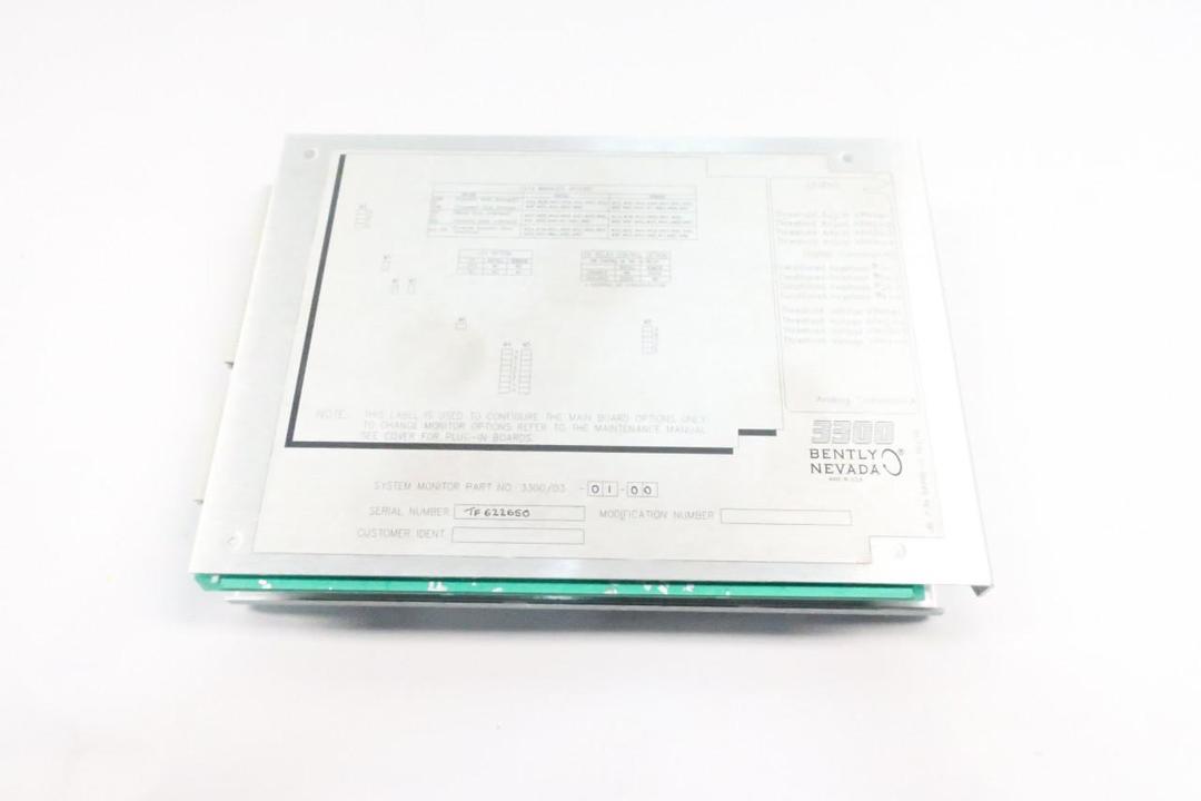 BENTLY NEVADA 3300/03-01-00 SYSTEM MONITOR INTERFACE MODULE