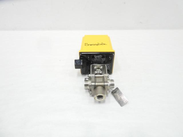 SWAGELOK MS-142ACX SS-63XES12-F8-42ACX ELECTRIC STAINLESS BALL VALVE 3/4IN