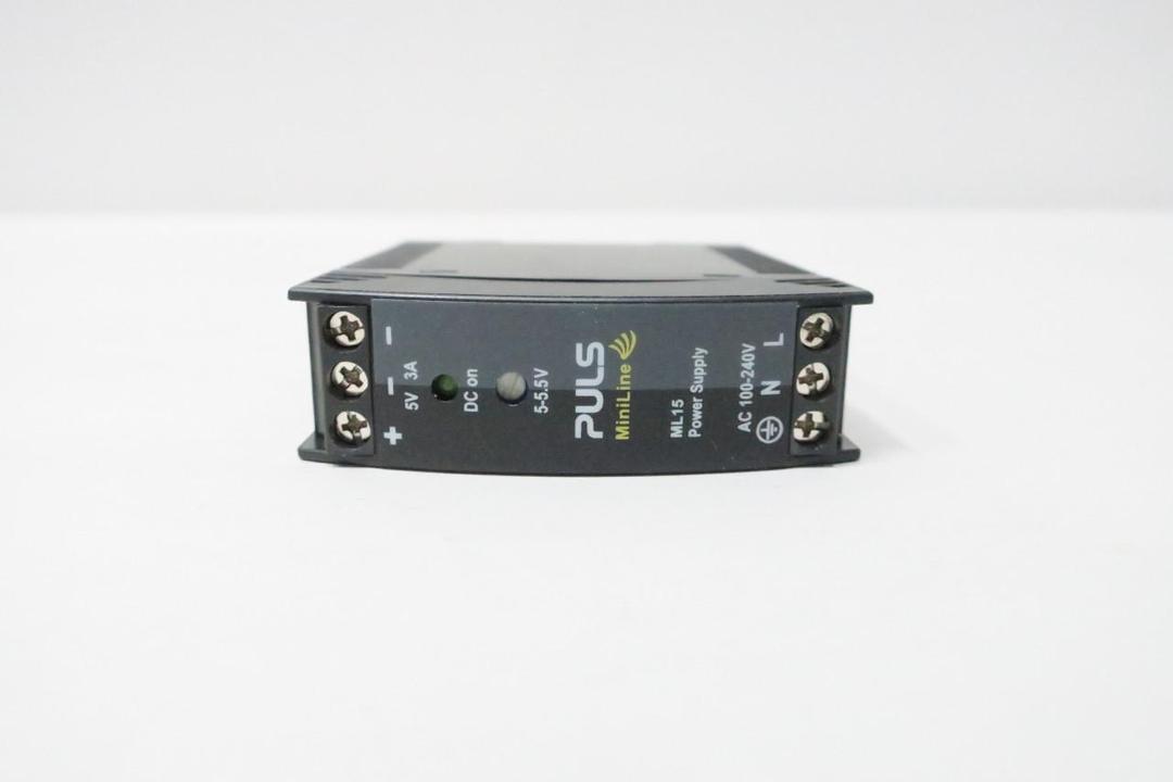 PULS ML15.051 POWER SUPPLY 100-240V-AC 3A AMP 5-5.5V-DC 15W
