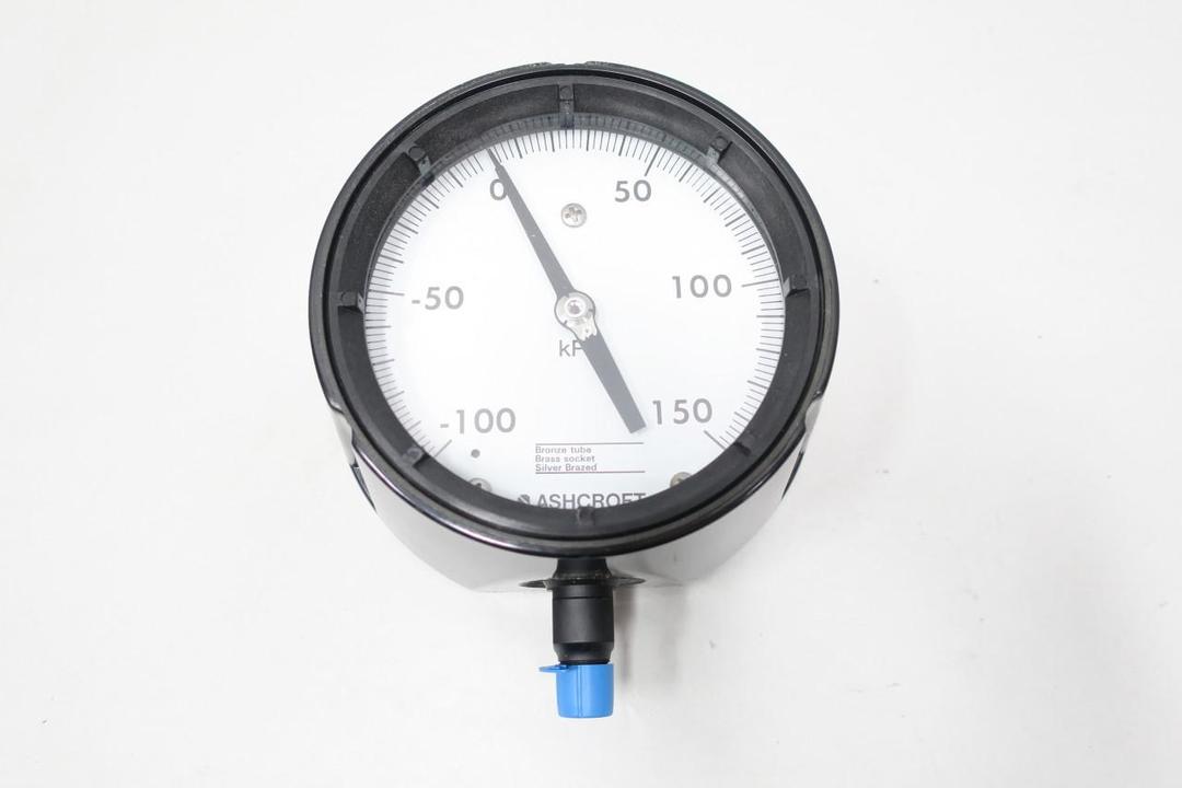 ASHCROFT 45-1279AS-2L-100/0/150KPA PRESSURE GAUGE 4-1/2IN -100-150KPA 1/4IN NPT