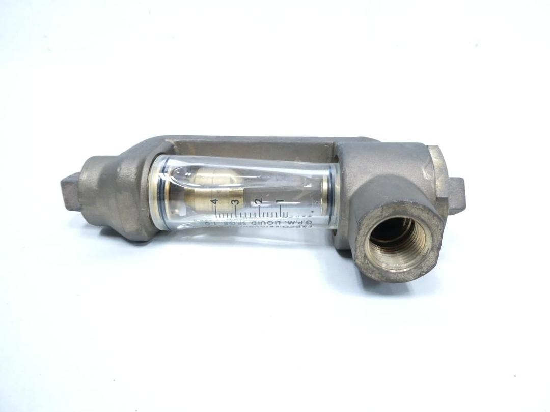 FISCHER PORTER 10A2235 RATOSIGHT FLOW METER 0-4GPM 1/2IN NPT