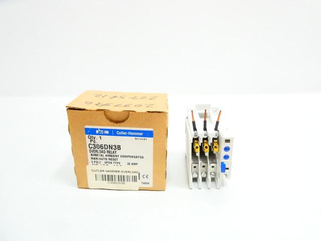 CUTLER HAMMER C306DN3B OVERLOAD RELAY 32A AMP