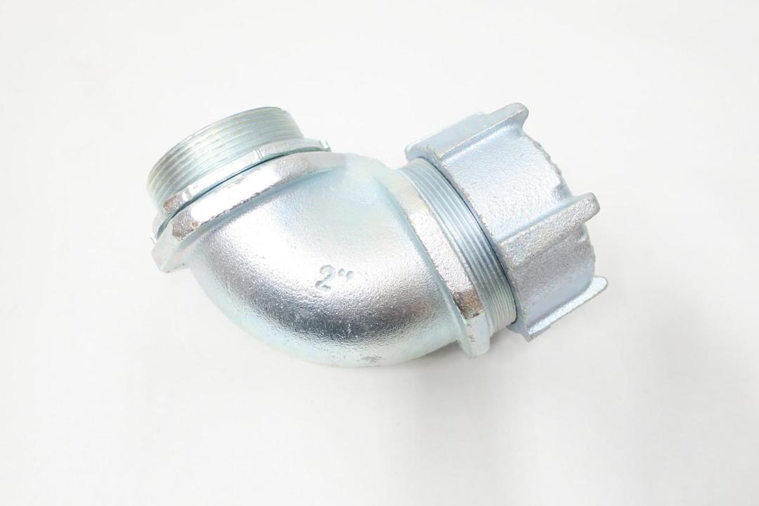 THOMAS&BETTS 5257 STEEL LIQUIDTIGHT FLEXIBLE 90DEG CONDUIT CONNECTOR 2IN