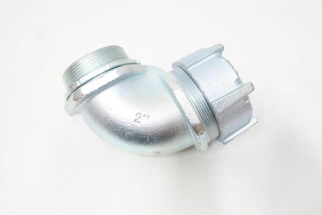 THOMAS&BETTS 5257 STEEL LIQUIDTIGHT FLEXIBLE 90DEG CONDUIT CONNECTOR 2IN