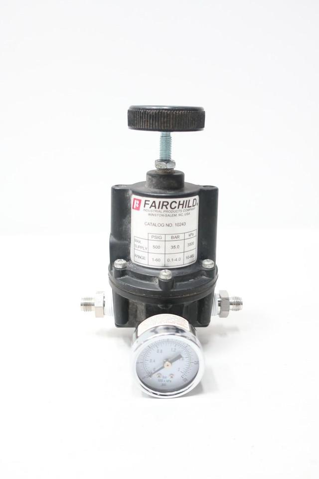 FAIRCHILD 10243 PNEUMATIC REGULATOR 3/8IN NPT 500PSI 1-60PSI