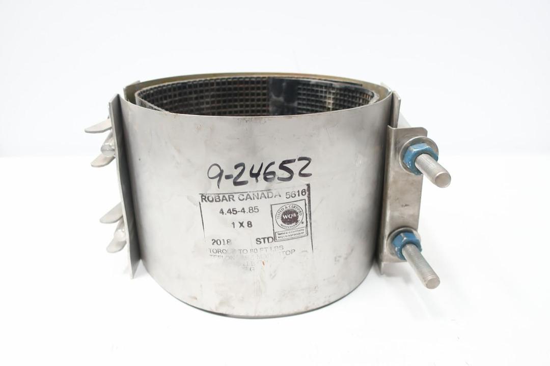 ROBAR 5616 PIPE REPAIR CLAMP 8IN 4.45-4.85IN