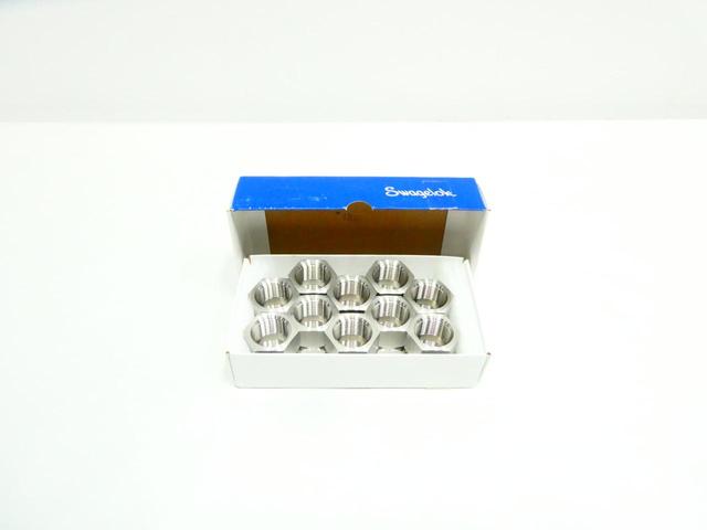 BOX OF 10 SWAGELOK SS-12-HCG STAINLESS PIPE COUPLING 3/4IN