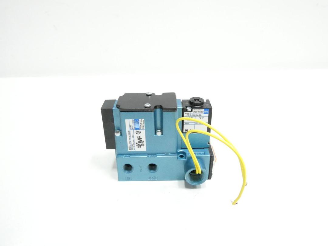 MAC 6211C-112-PP-112DA PNEUMATIC SOLENOID VALVE 120V-AC 150PSI