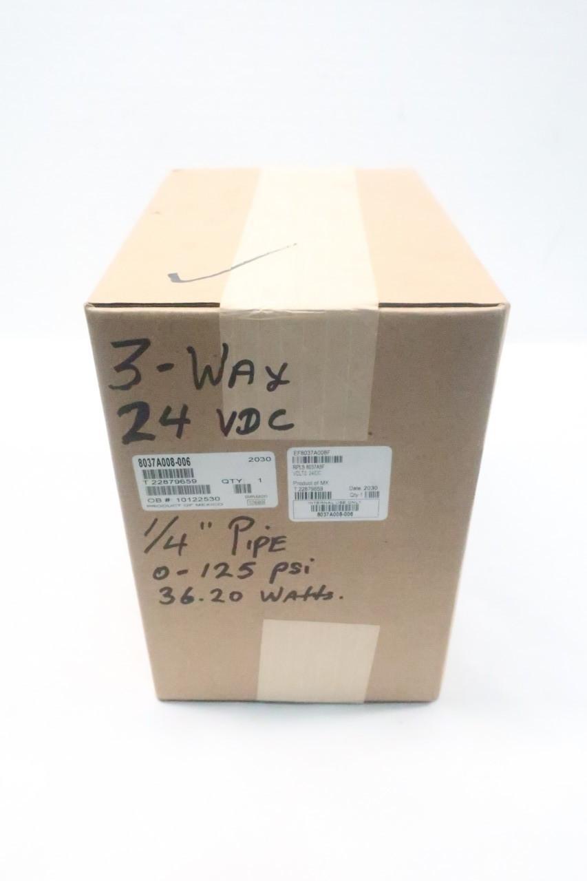 ASCO EF8037A008F RED-HAT SOLENOID VALVE 24V-DC 1/4IN NPT