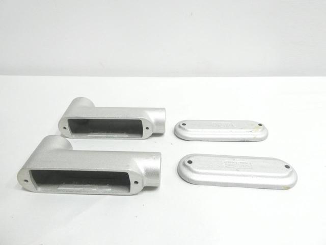 BOX OF 2 CROUSE HINDS BLB4 MOGUL SERIES CONDUIT OUTLET BODY 1-1/4IN