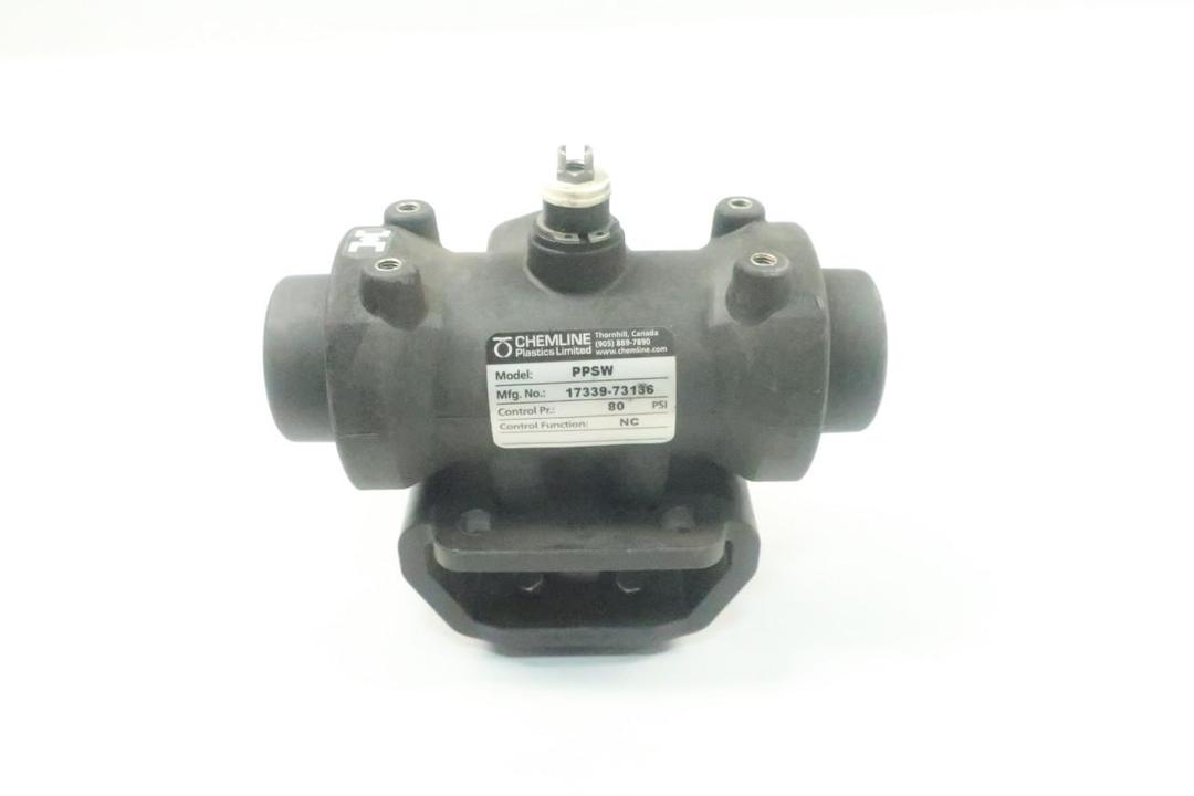 CHEMLINE PLASTICS PPSW PNEUMATIC VALVE ACTUATOR 80PSI