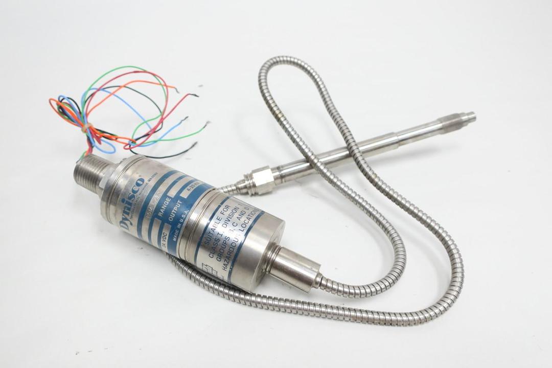 DYNISCO PT242-1-5M-6/30-B223 PRESSURE TO CURRENT TRANSDUCER 4-20MA 500PSI 24V-DC